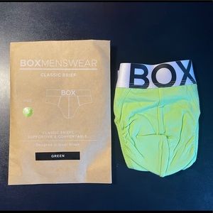 NWT BOX Menswear Green Brief